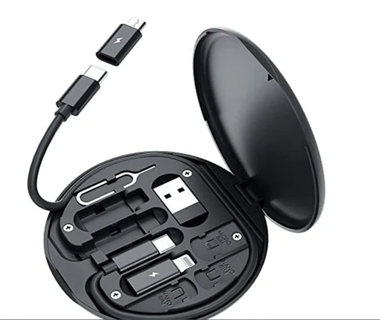 Mini Multi-Functional Fast Charging Data Cable Set (Pack of 1)